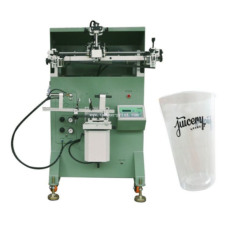 2 Color Press Plastic Bottle Automatic Screen Printing Machine for Cups