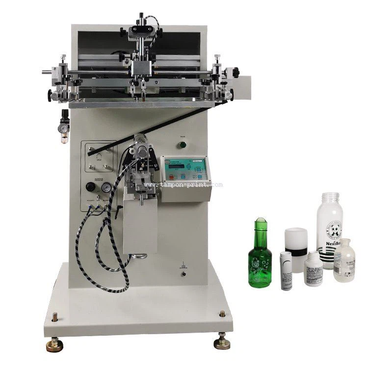 Round Cylinder Bottle Rotary Cylindrical Silk Screen Printing Machine for Plastic Bottles