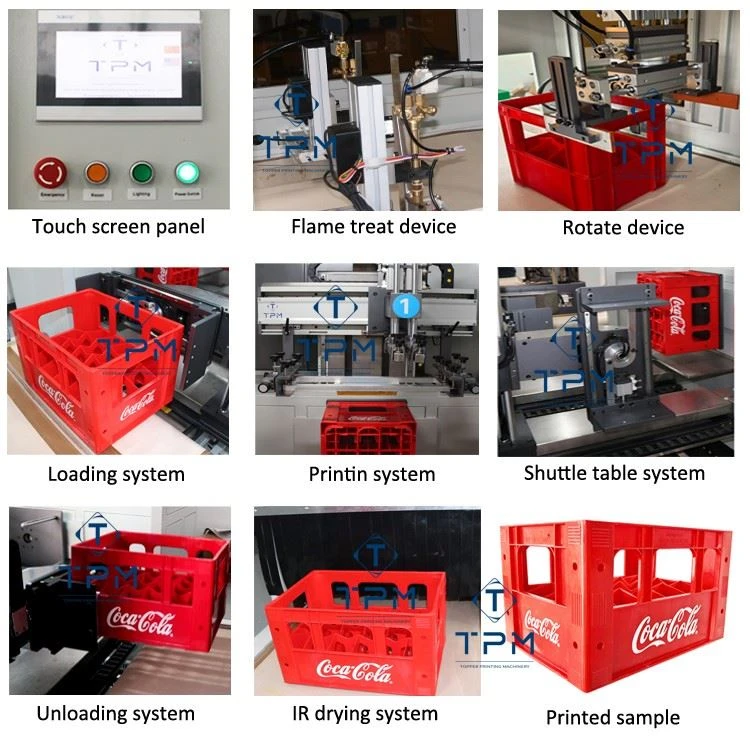 2 Color Automatic Screen Printing Machine For Beverage Crates