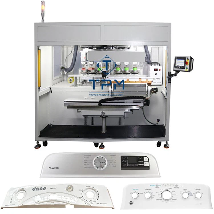 6 Color Pad Printing Machine On Washing Panel