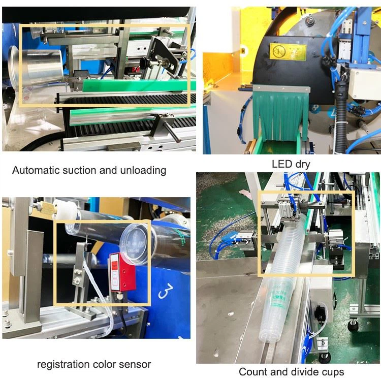 Multi Color Milk Tea Cup Screen Printing Machine